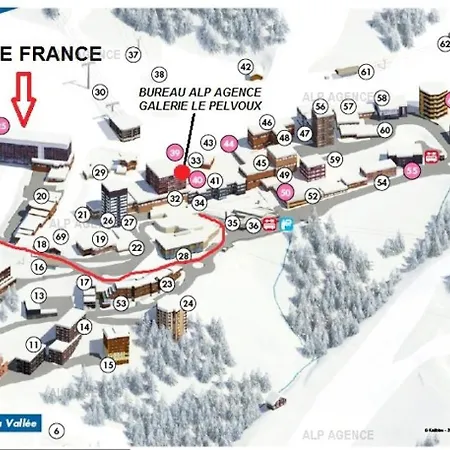 Le France - 2 Pers - Le France - 217fr - Plagne Centre Mae-1624 Апартаменты Ла-Плань