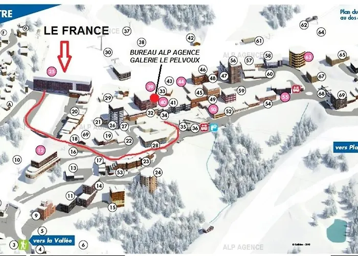 Le France - 2 Pers - Le France - 217fr - Plagne Centre Mae-1624 Апартаменты Ла-Плань